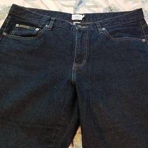 Mid-rise, bootcut jeans